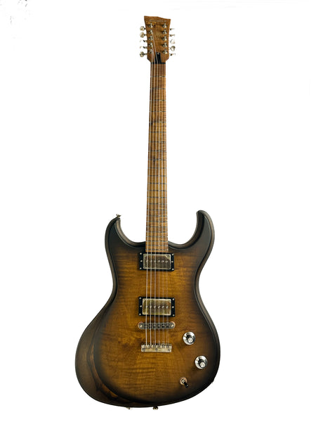 Gnarwhal Baritone 10 string - roasted flame maple