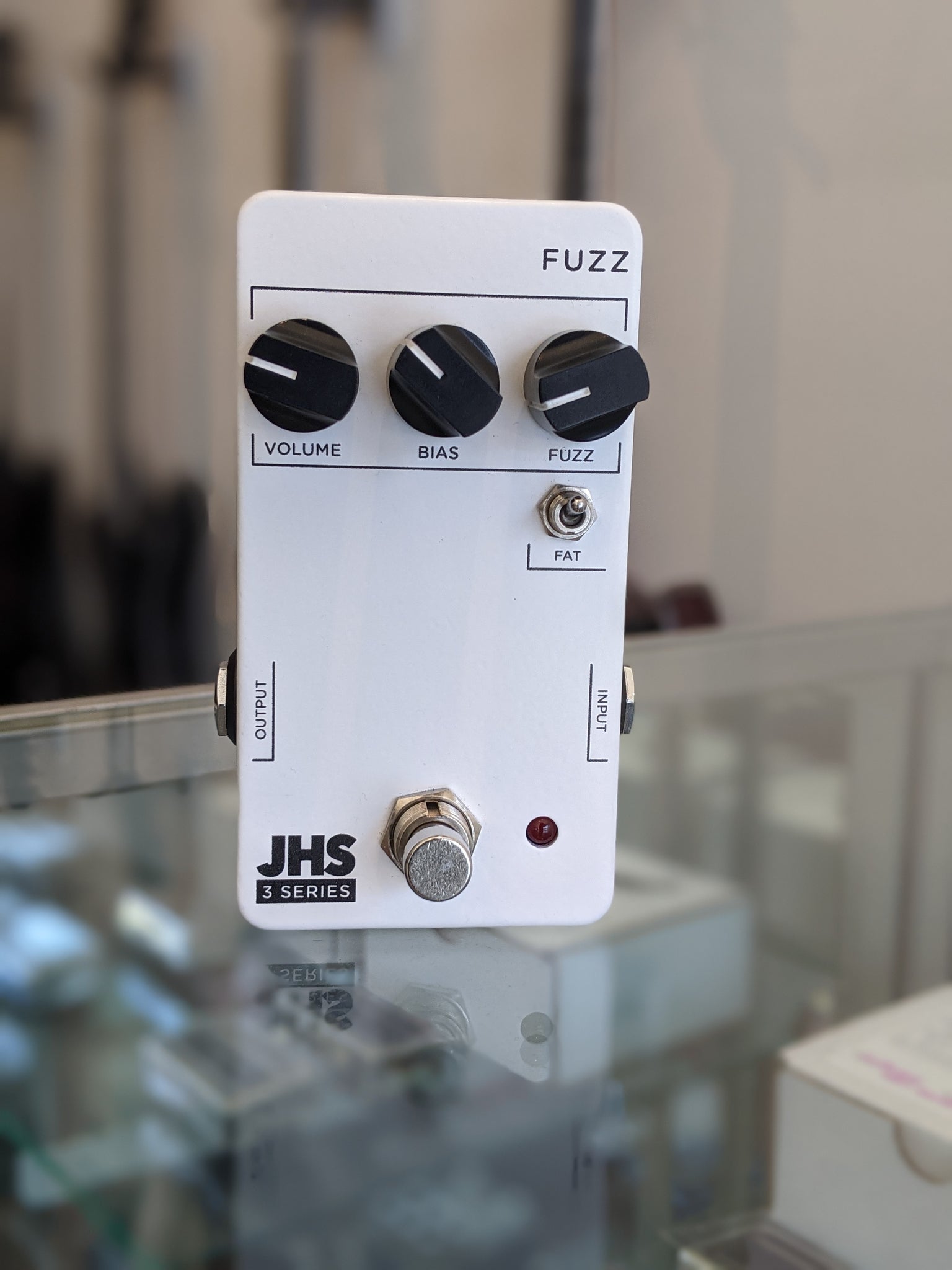 JHS Pedals 3 Series Fuzz Effects Pedal White