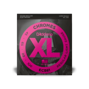 D'Addario ECB81 45-100 Flat Wound Bass String Set
